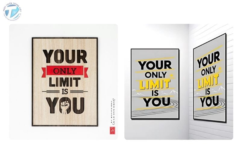 Mẫu tranh “Your Only Limit Is You”